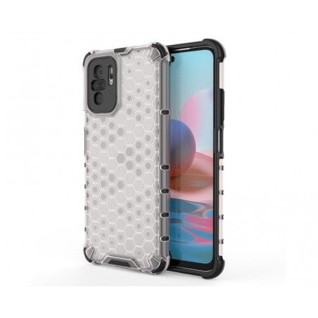 Funda Tipo Honeycomb Armor (Pc+Tpu) Transparente para Xiaomi Redmi Note 10 / 10S