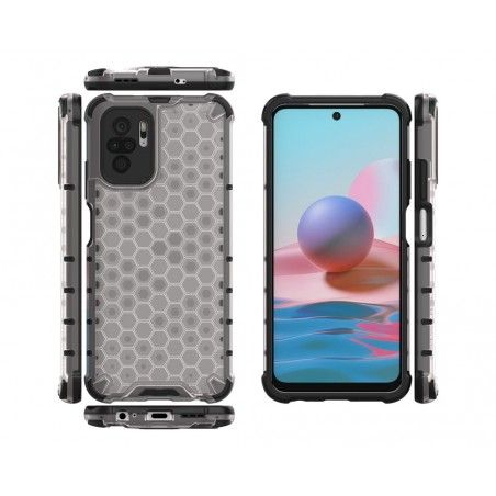 Funda Tipo Honeycomb Armor (Pc+Tpu) Transparente para Xiaomi Redmi Note 10 / 10S