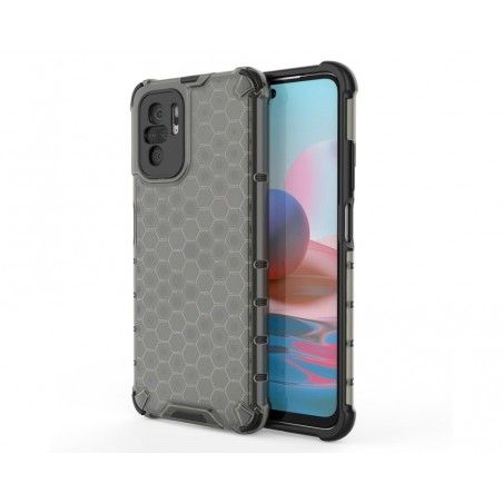 Funda Tipo Honeycomb Armor (Pc+Tpu) Negra para Xiaomi Redmi Note 10 / 10S