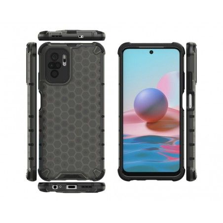 Funda Tipo Honeycomb Armor (Pc+Tpu) Negra para Xiaomi Redmi Note 10 / 10S