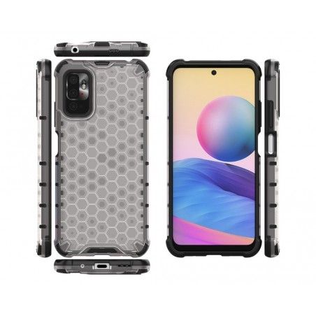 Funda Tipo Honeycomb Armor (Pc+Tpu) Transparente para Xiaomi Redmi Note 10 5G / POCO M3 PRO 5G