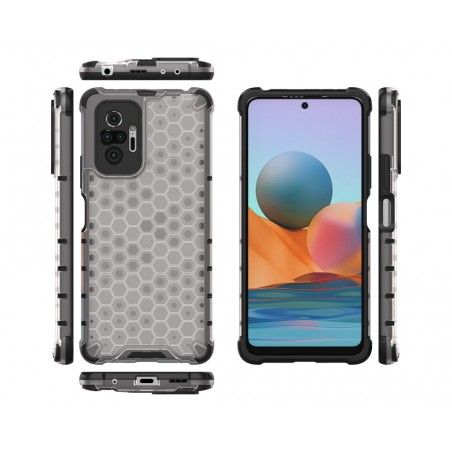 Funda Tipo Honeycomb Armor (Pc+Tpu) Transparente para Xiaomi Redmi Note 10 Pro