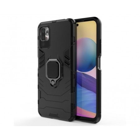 Funda Tough Armor con Anillo Giratorio Negra para Xiaomi Redmi Note 10 5G / POCO M3 PRO 5G