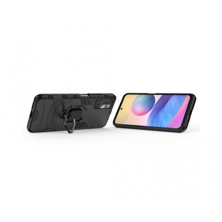 Funda Tough Armor con Anillo Giratorio Negra para Xiaomi Redmi Note 10 5G / POCO M3 PRO 5G