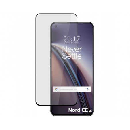 Protector Cristal Templado Completo 5D Full Glue Negro para OnePlus Nord CE 5G Vidrio