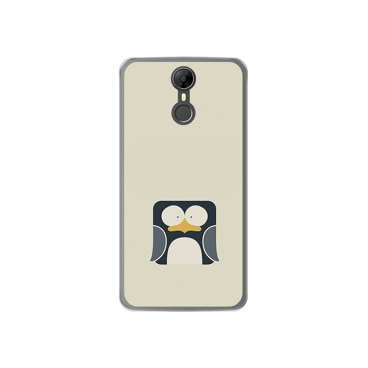 Funda Gel Tpu para Homtom HT27 Diseño Pingüino Dibujos