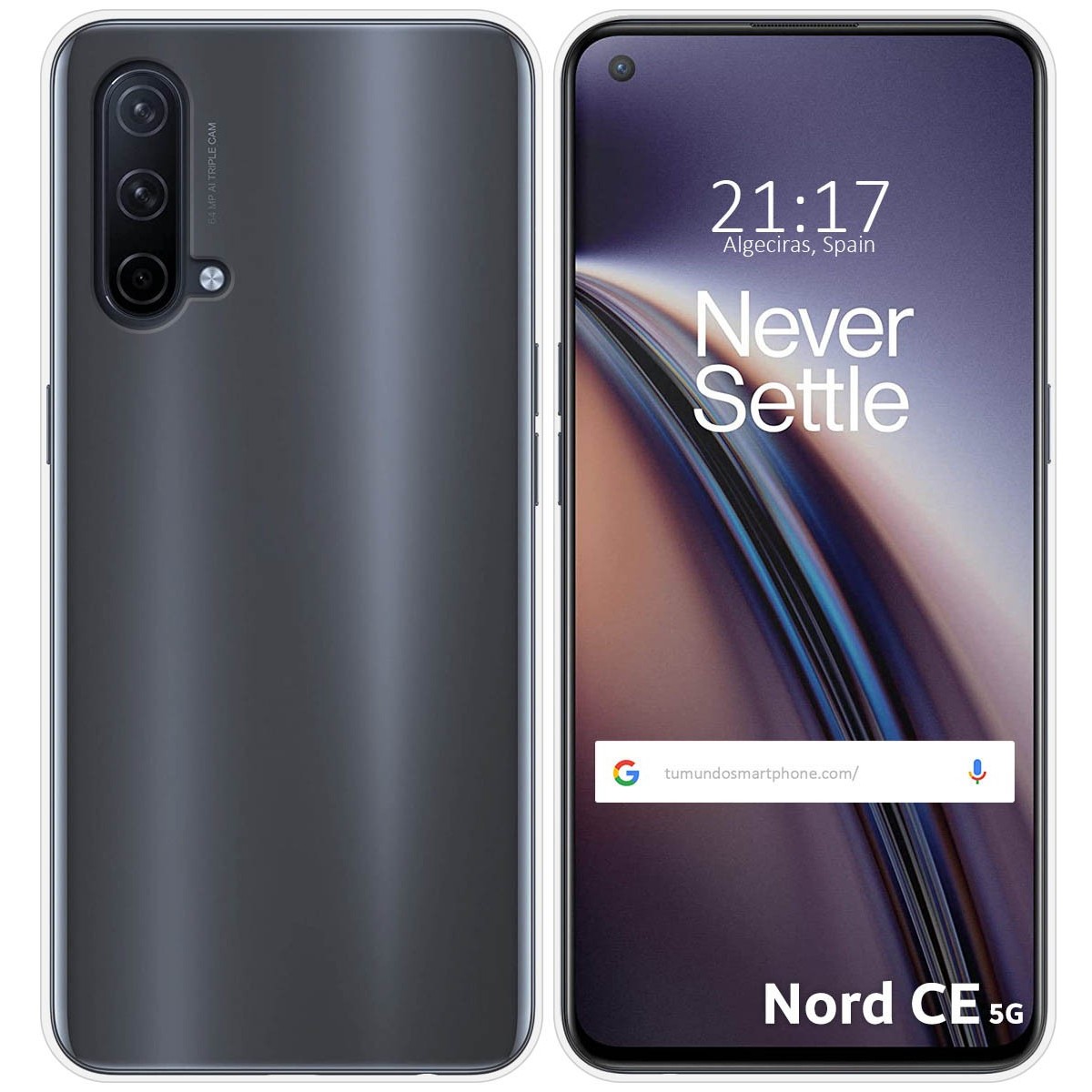 Funda Silicona Gel TPU Transparente para OnePlus Nord CE 5G