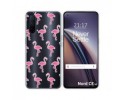 Funda Silicona Transparente para OnePlus Nord CE 5G diseño Flamenco Dibujos