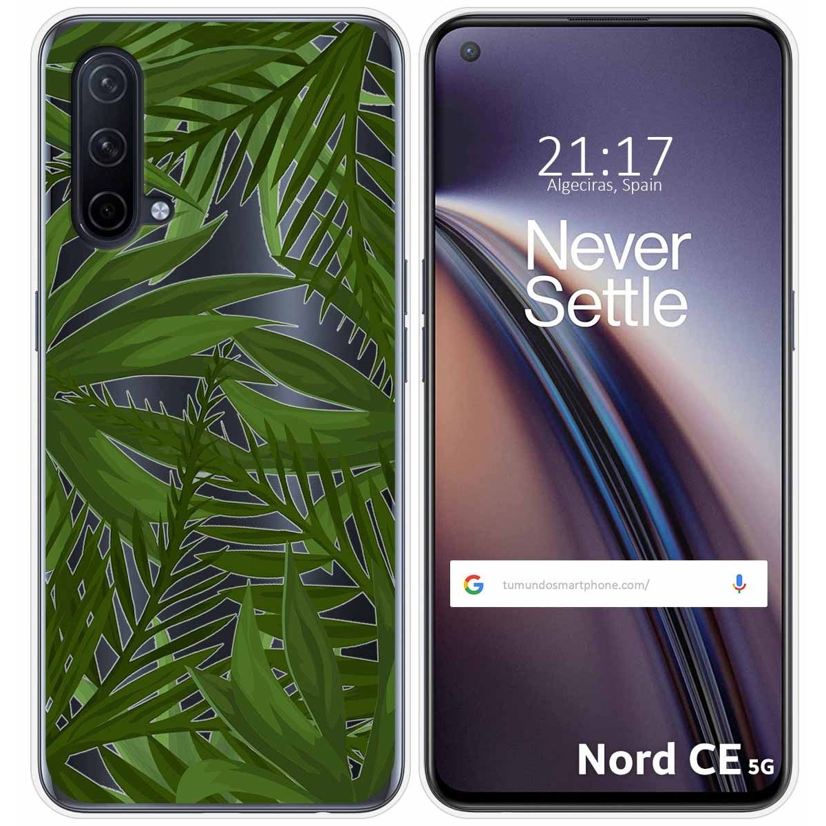 Funda Silicona Transparente para OnePlus Nord CE 5G diseño Jungla Dibujos