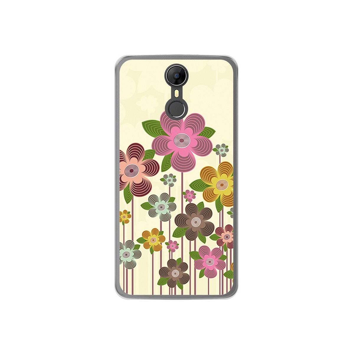 Funda Gel Tpu para Homtom HT27 Diseño Primavera En Flor  Dibujos