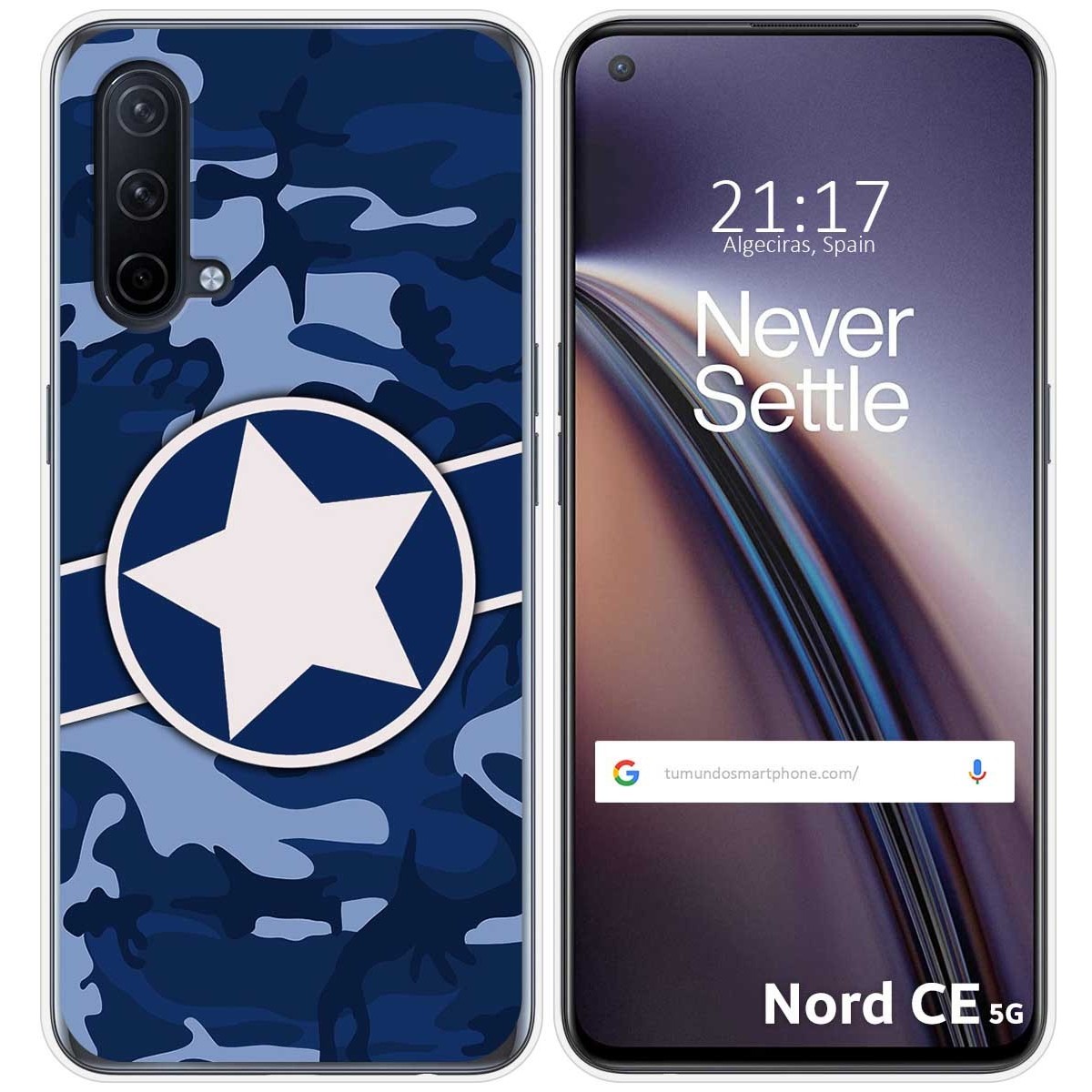 Funda Silicona para OnePlus Nord CE 5G diseño Camuflaje 03 Dibujos