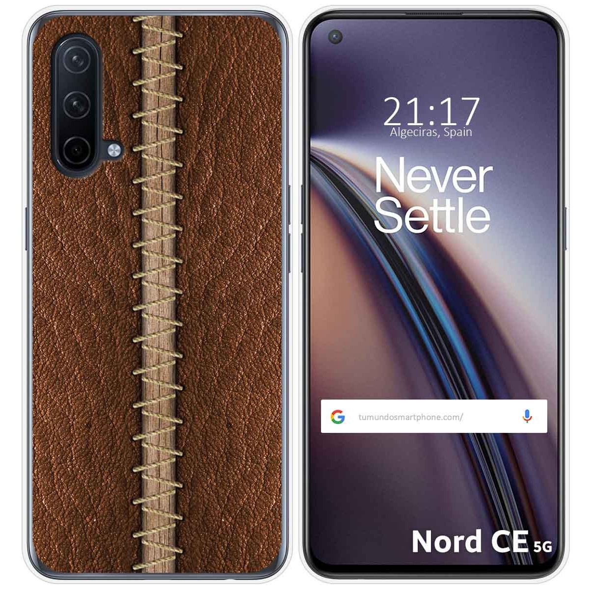 Funda Silicona para OnePlus Nord CE 5G diseño Cuero 01 Dibujos