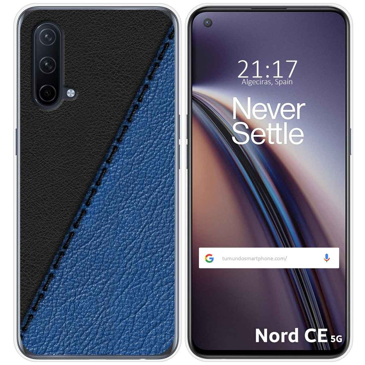 Funda Silicona para OnePlus Nord CE 5G diseño Cuero 02 Dibujos