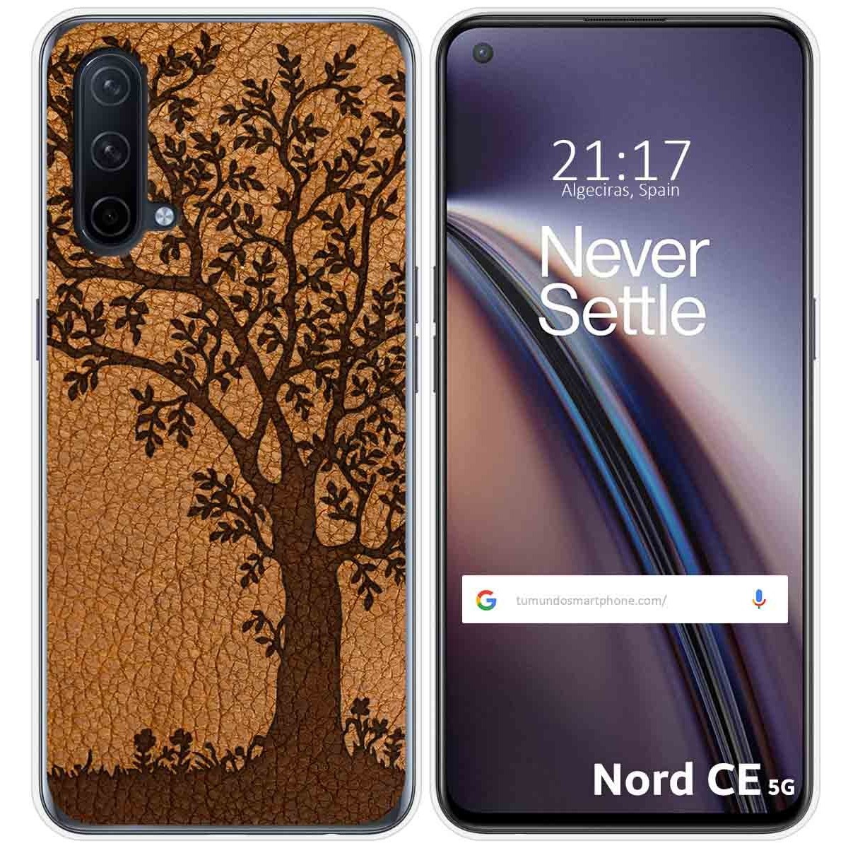 Funda Silicona para OnePlus Nord CE 5G diseño Cuero 03 Dibujos