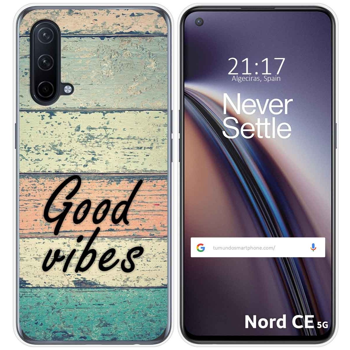 Funda Silicona para OnePlus Nord CE 5G diseño Madera 01 Dibujos