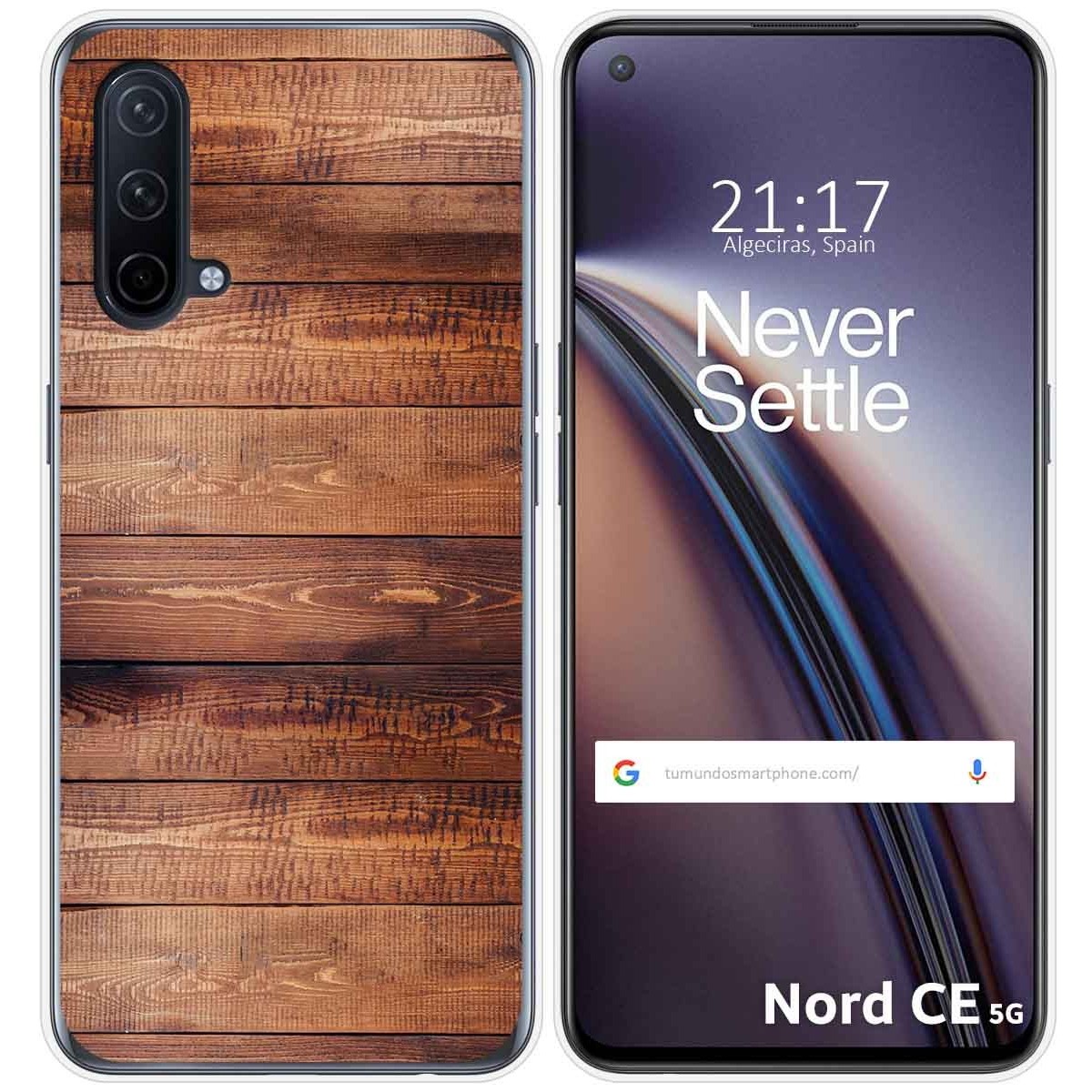 Funda Silicona para OnePlus Nord CE 5G diseño Madera 02 Dibujos