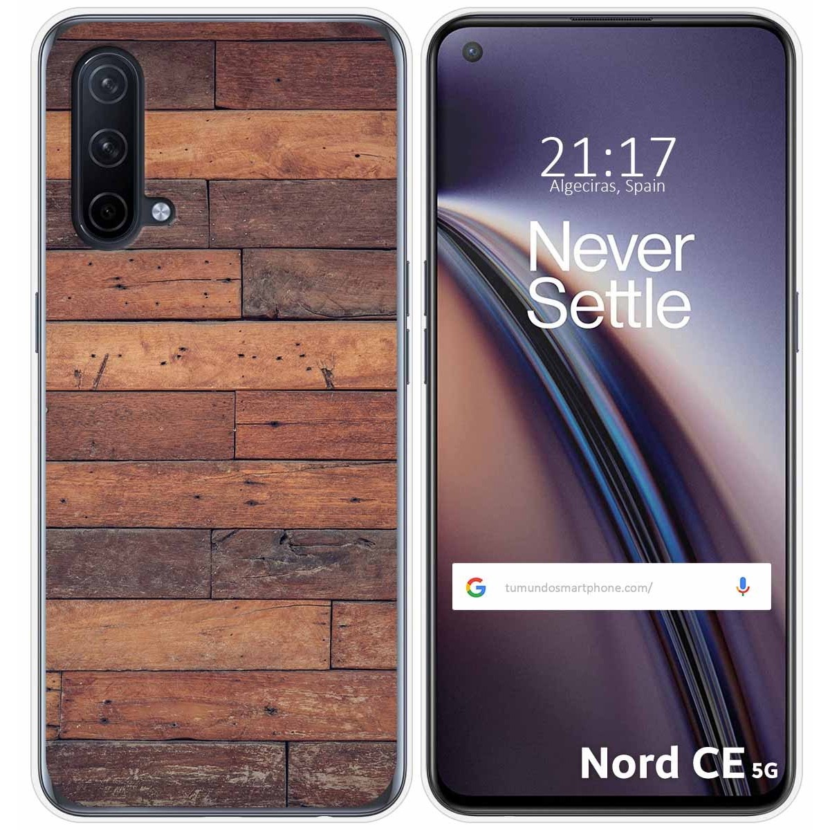 Funda Silicona para OnePlus Nord CE 5G diseño Madera 03 Dibujos
