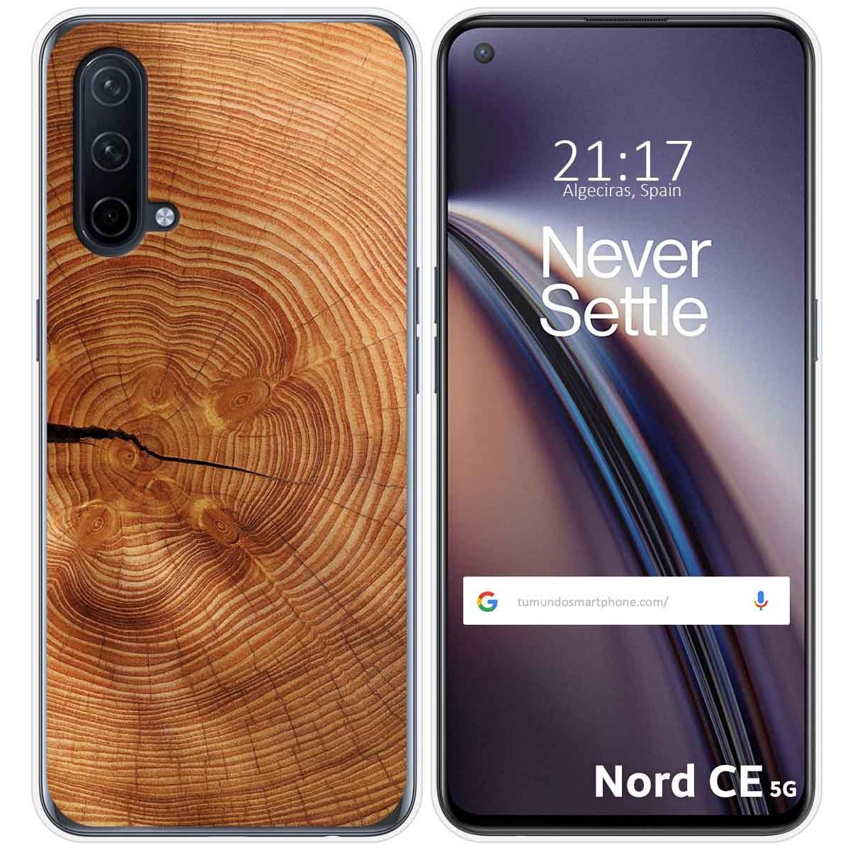 Funda Silicona para OnePlus Nord CE 5G diseño Madera 04 Dibujos