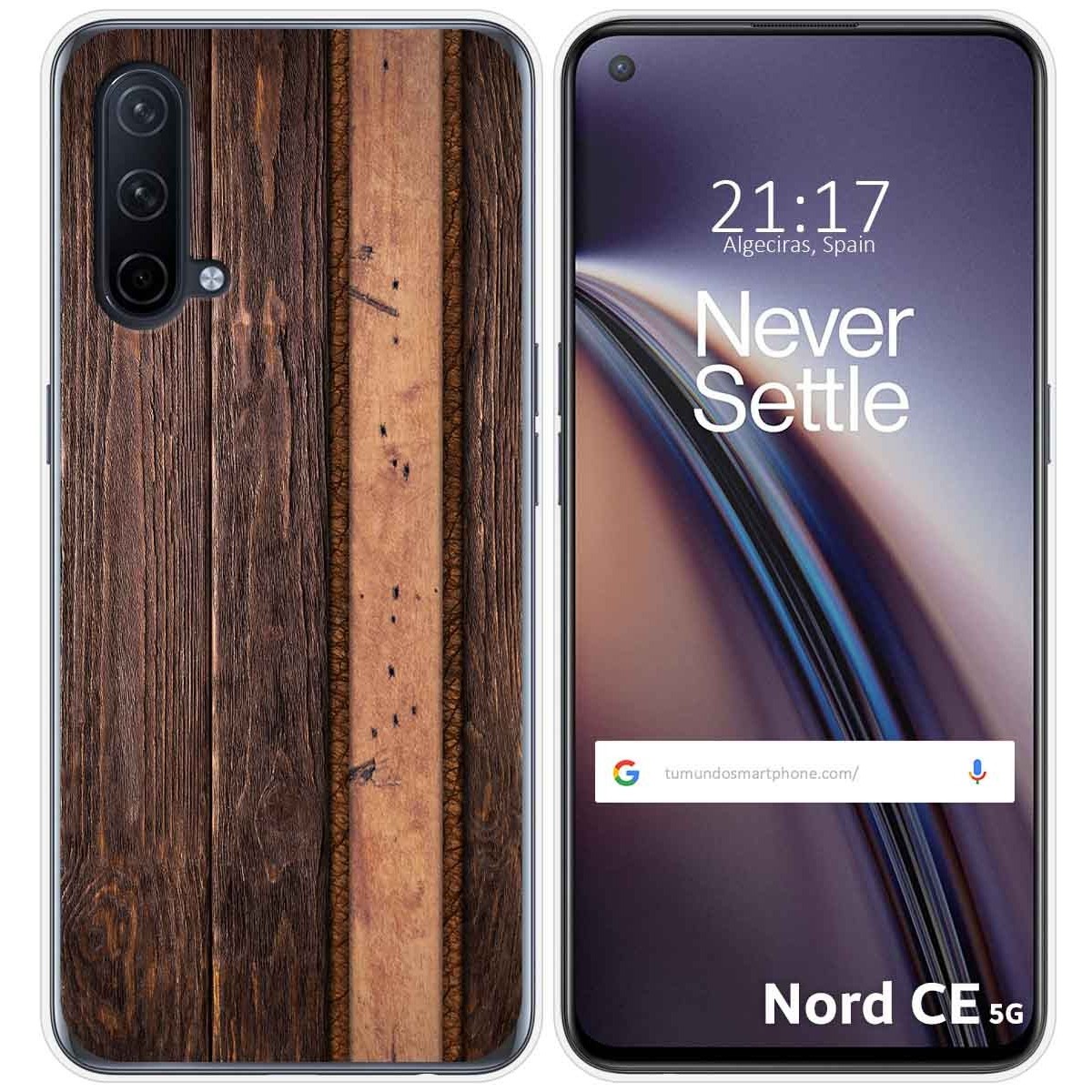Funda Silicona para OnePlus Nord CE 5G diseño Madera 05 Dibujos