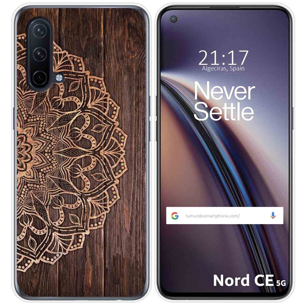 Funda Silicona para OnePlus Nord CE 5G diseño Madera 06 Dibujos