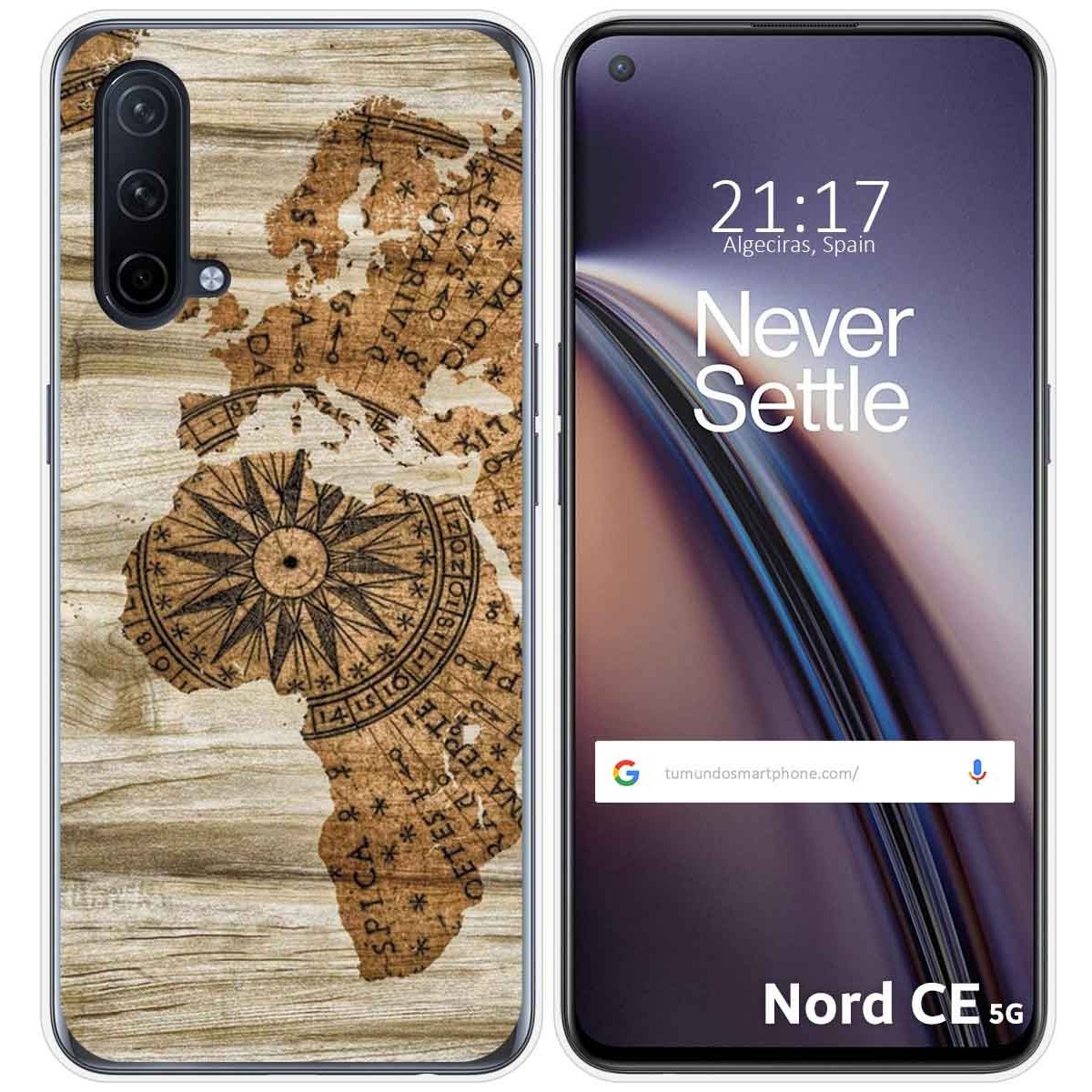 Funda Silicona para OnePlus Nord CE 5G diseño Madera 07 Dibujos