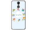 Funda Gel Tpu para Homtom HT27 Diseño Spring Birds Dibujos