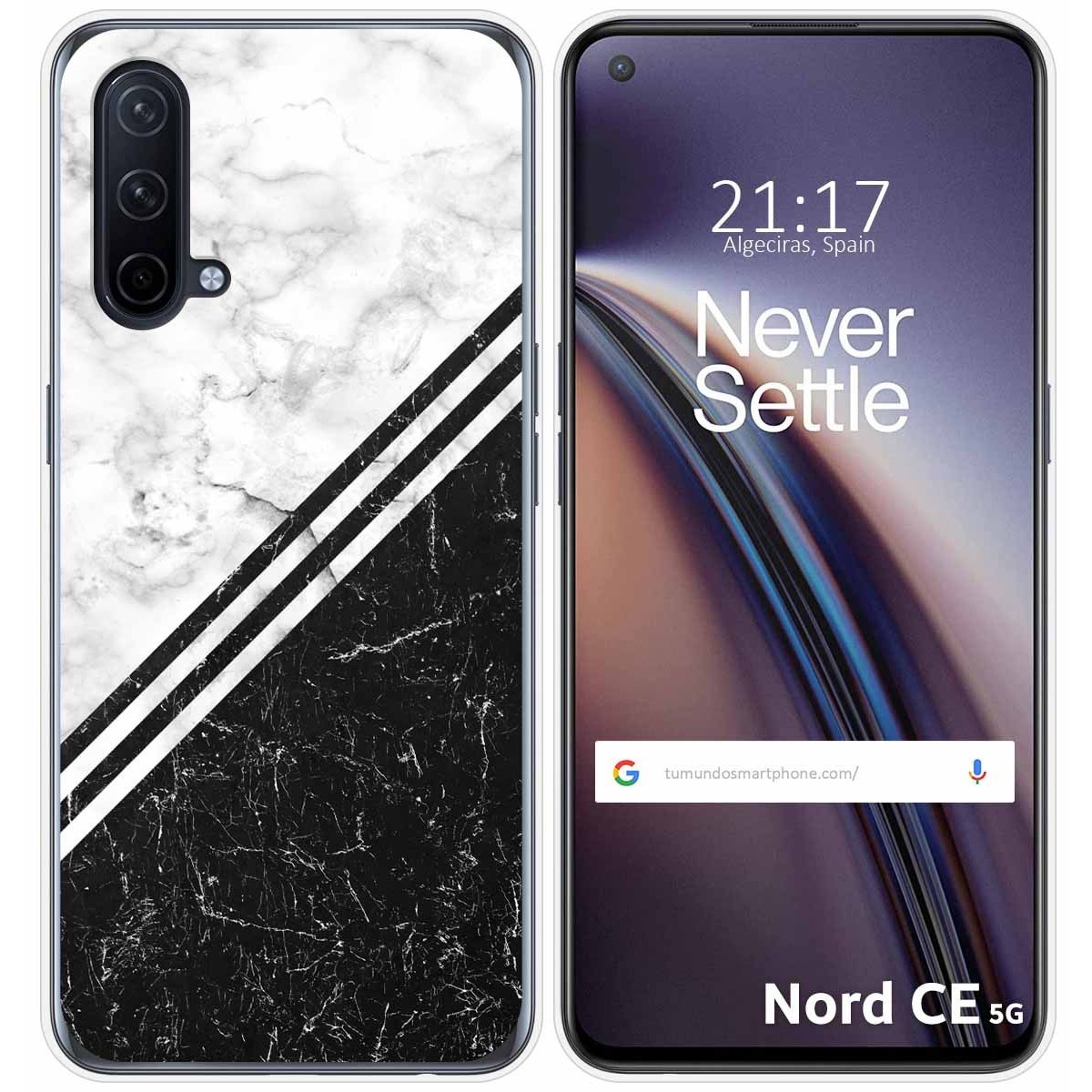 Funda Silicona para OnePlus Nord CE 5G diseño Mármol 01 Dibujos