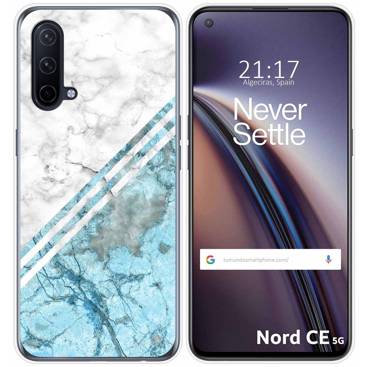Funda Silicona para OnePlus Nord CE 5G diseño Mármol 02 Dibujos