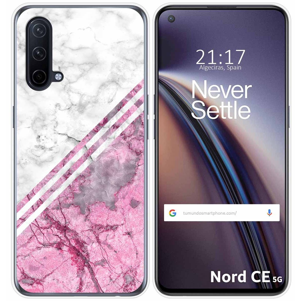 Funda Silicona para OnePlus Nord CE 5G diseño Mármol 03 Dibujos