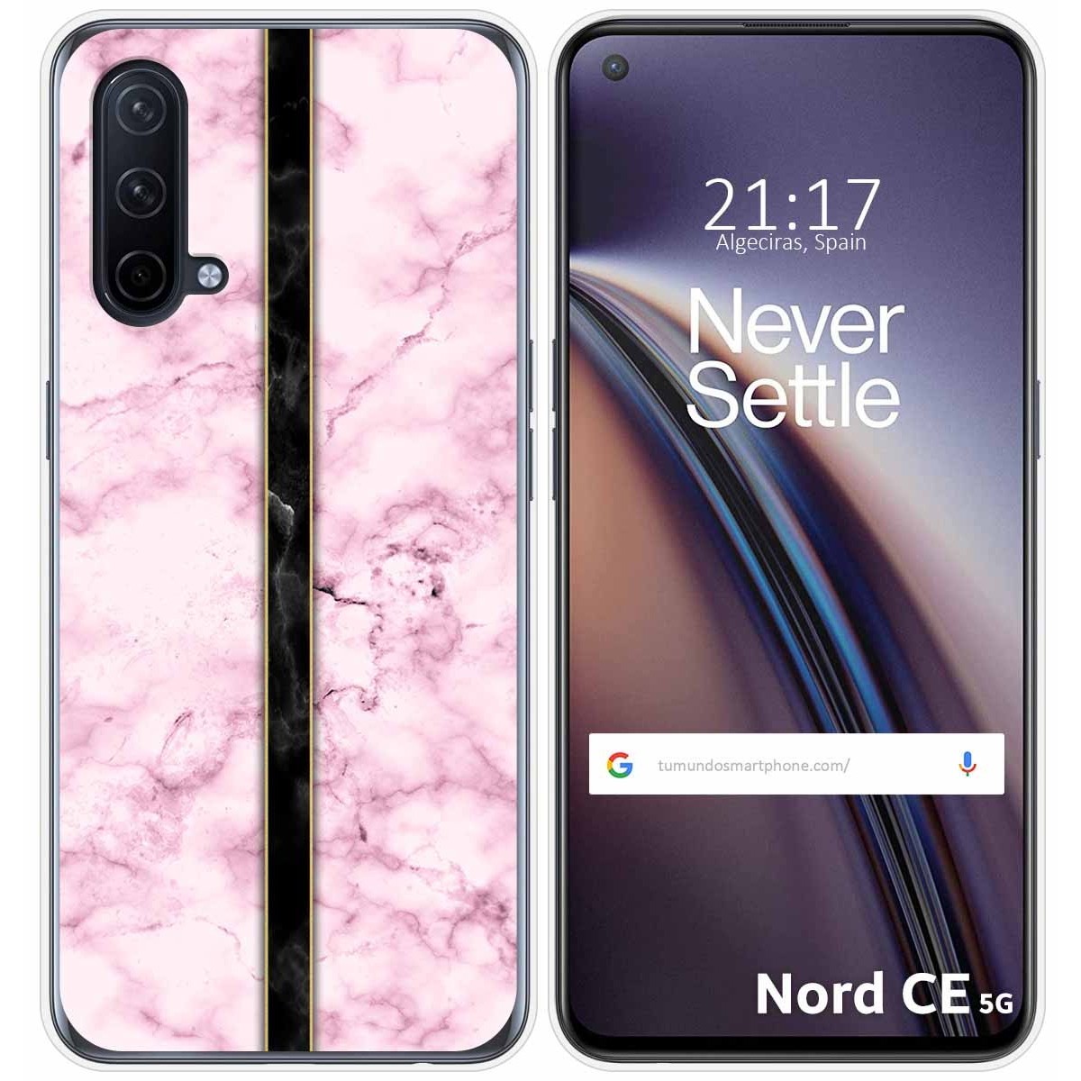Funda Silicona para OnePlus Nord CE 5G diseño Mármol 04 Dibujos