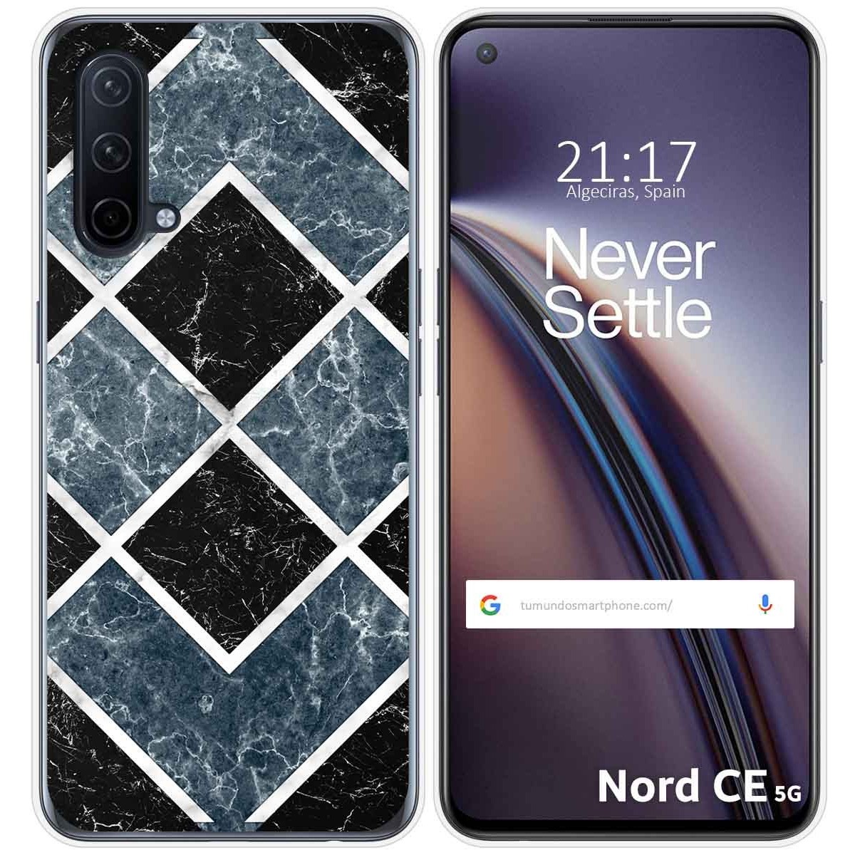 Funda Silicona para OnePlus Nord CE 5G diseño Mármol 06 Dibujos
