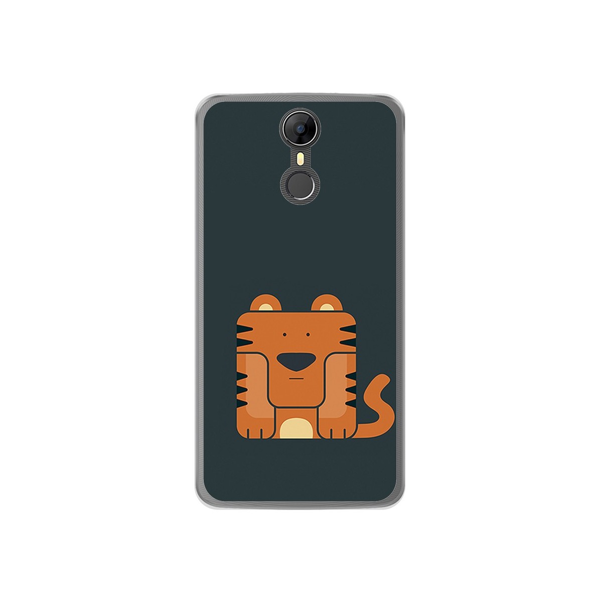Funda Gel Tpu para Homtom HT27 Diseño Tigre Dibujos