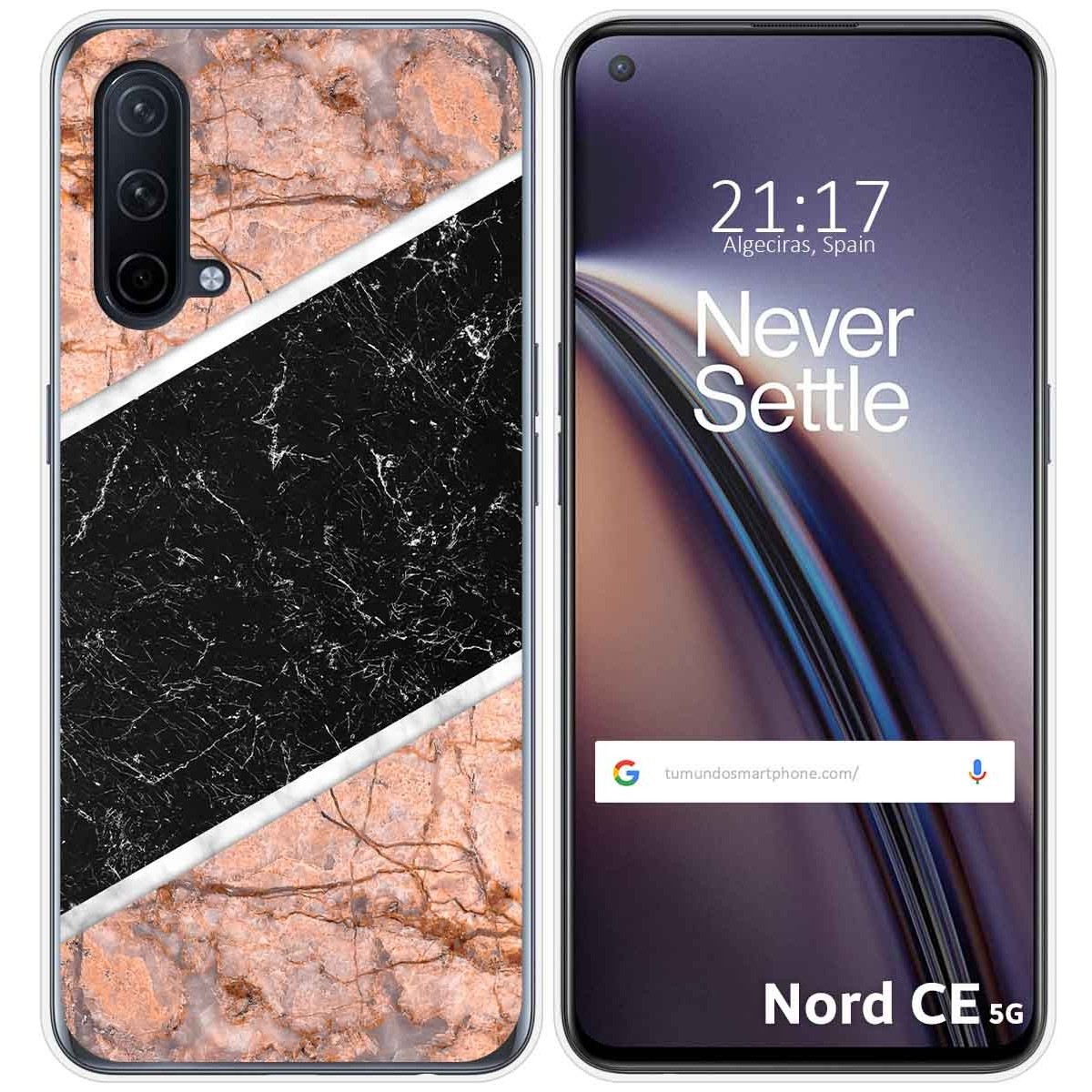 Funda Silicona para OnePlus Nord CE 5G diseño Mármol 07 Dibujos
