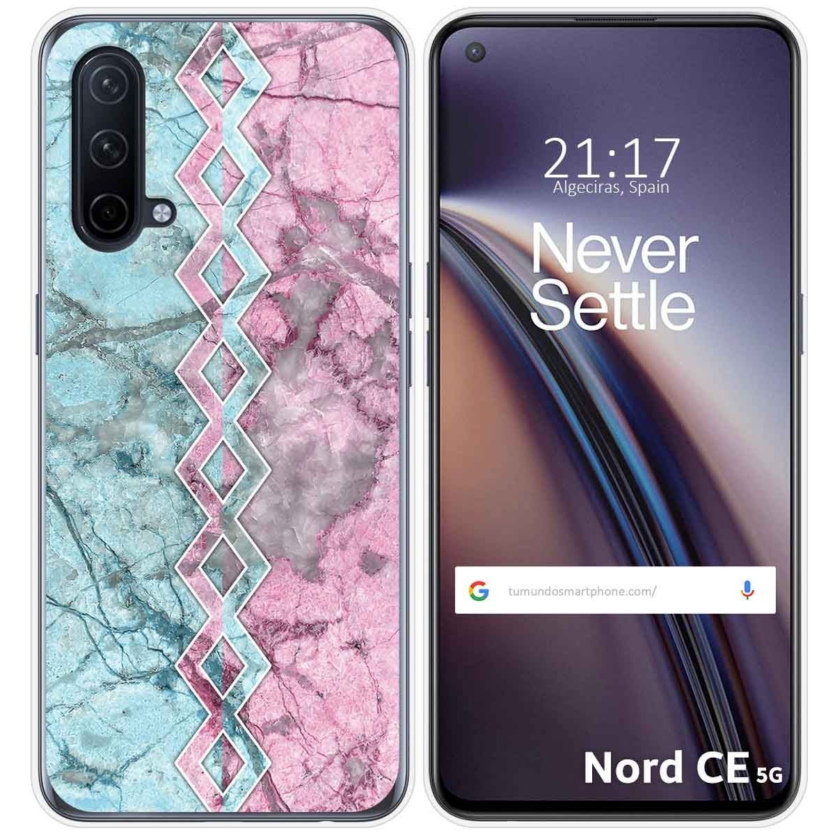 Funda Silicona para OnePlus Nord CE 5G diseño Mármol 08 Dibujos
