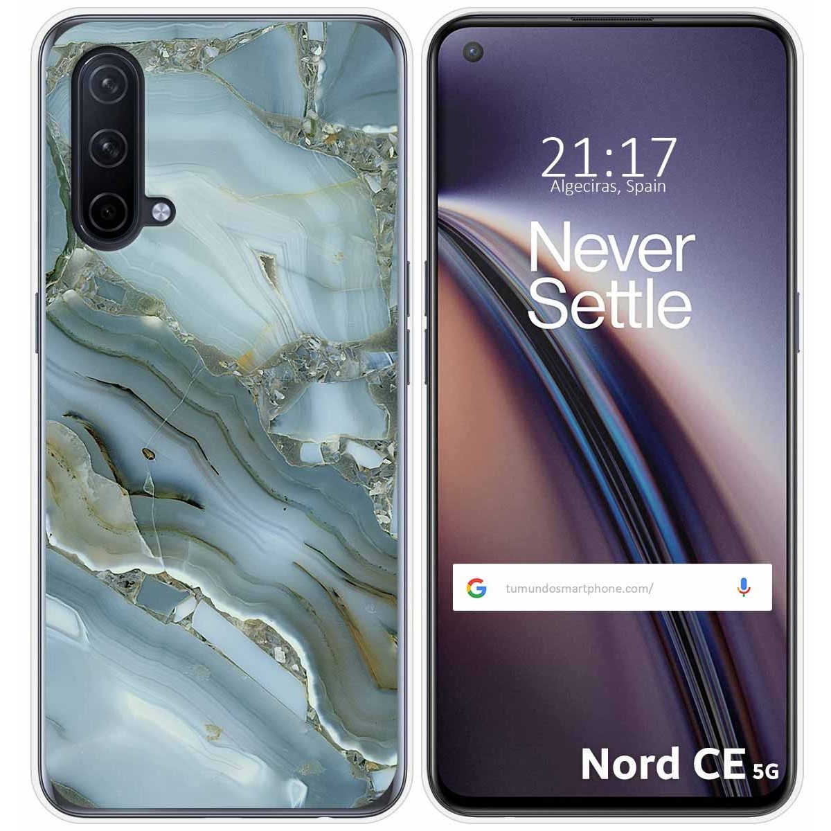 Funda Silicona para OnePlus Nord CE 5G diseño Mármol 09 Dibujos