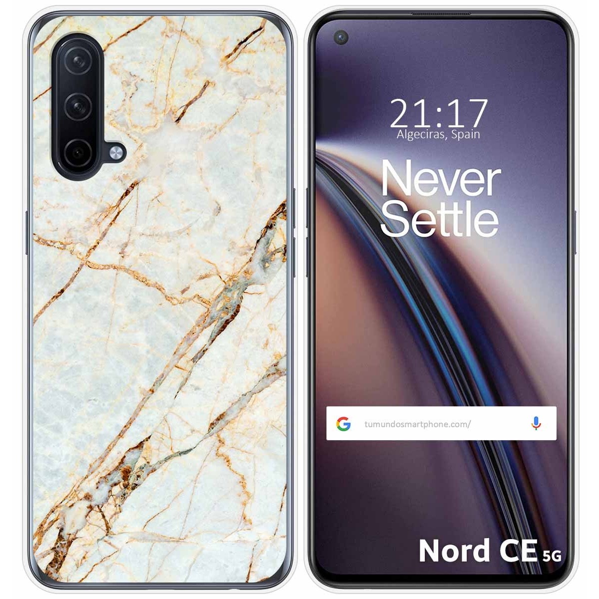 Funda Silicona para OnePlus Nord CE 5G diseño Mármol 13 Dibujos