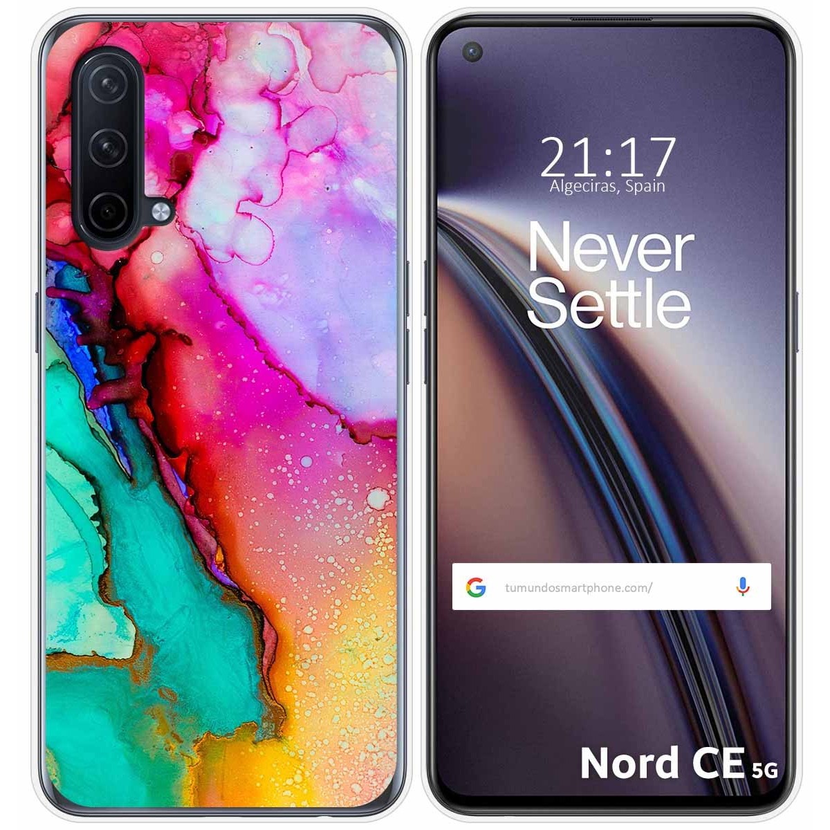 Funda Silicona para OnePlus Nord CE 5G diseño Mármol 15 Dibujos