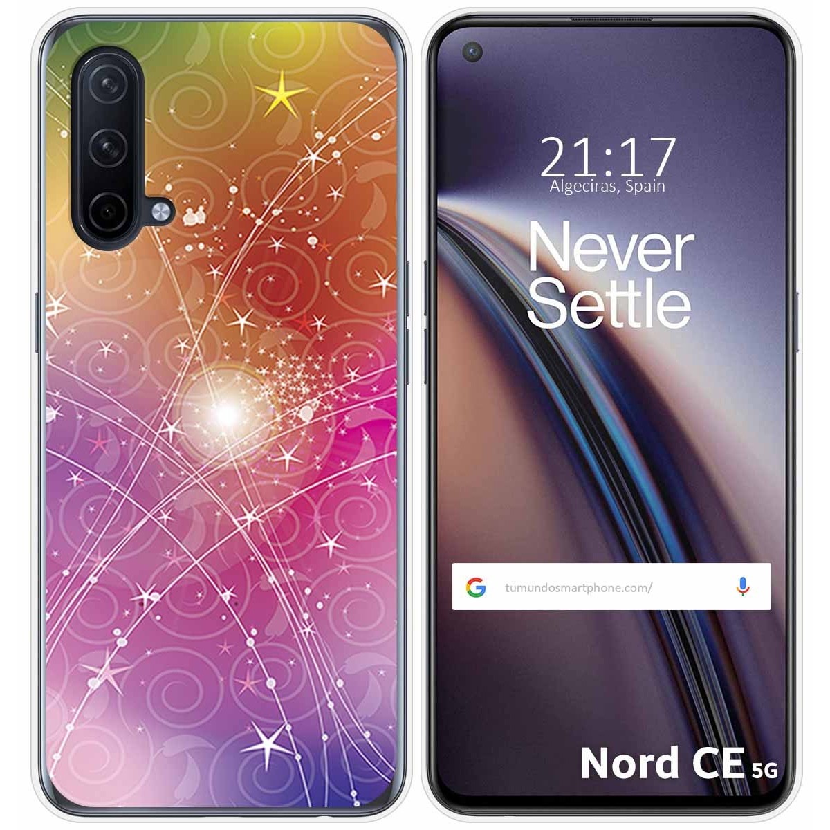 Funda Silicona para OnePlus Nord CE 5G diseño Abstracto Dibujos