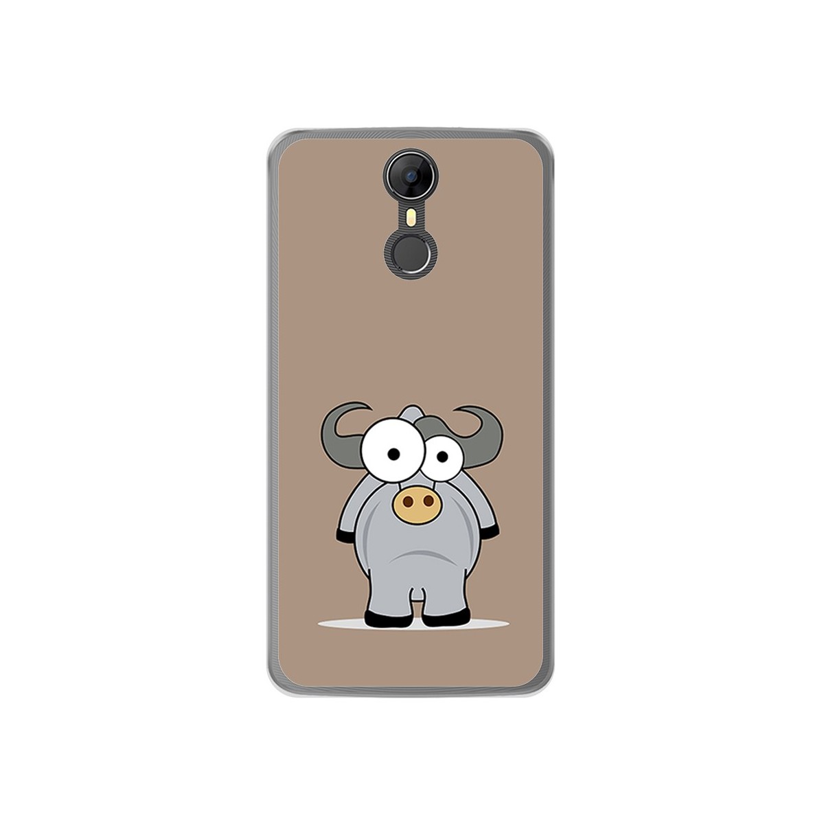 Funda Gel Tpu para Homtom HT27 Diseño Toro Dibujos