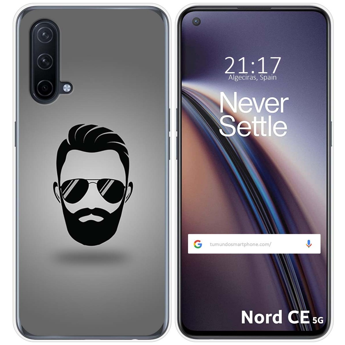 Funda Silicona para OnePlus Nord CE 5G diseño Barba Dibujos