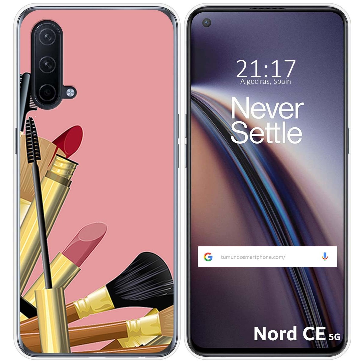 Funda Silicona para OnePlus Nord CE 5G diseño Brochas Dibujos