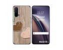 Funda Silicona para OnePlus Nord CE 5G diseño Corazones Madera Dibujos