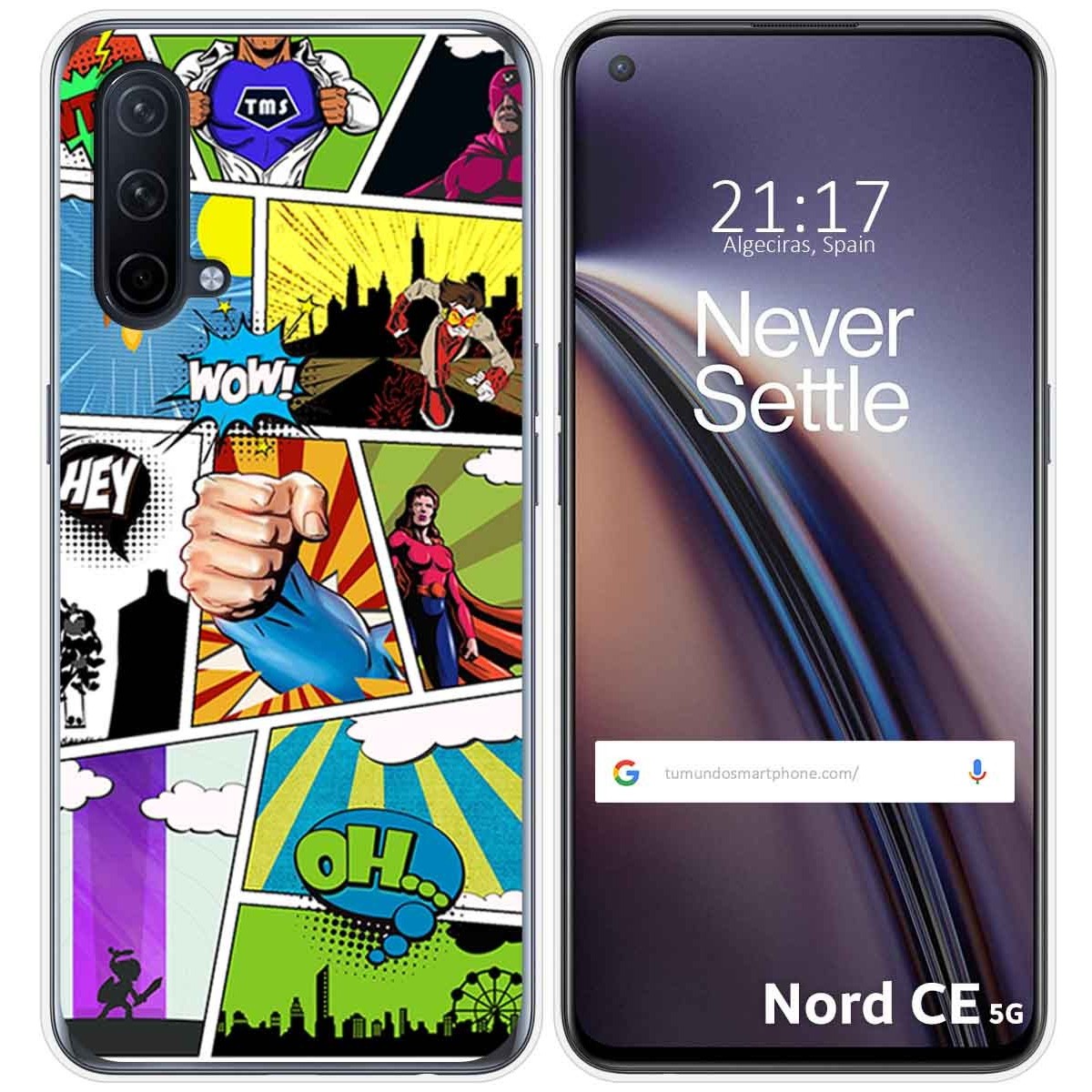 Funda Silicona para OnePlus Nord CE 5G diseño Comic Dibujos