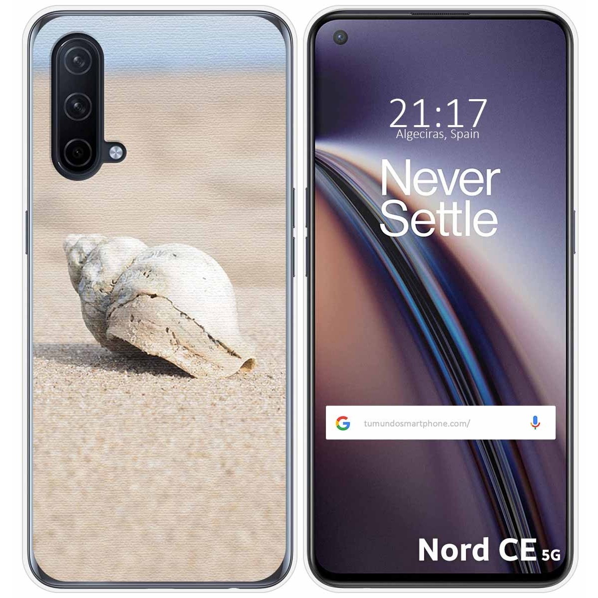 Funda Silicona para OnePlus Nord CE 5G diseño Concha Dibujos