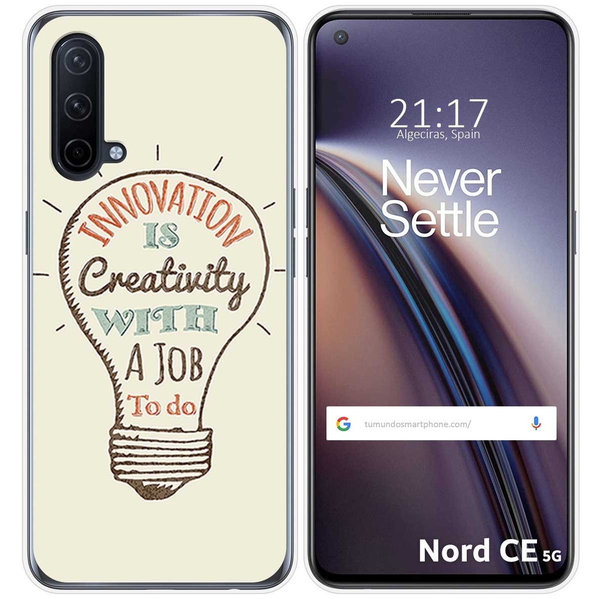 Funda Silicona para OnePlus Nord CE 5G diseño Creativity Dibujos