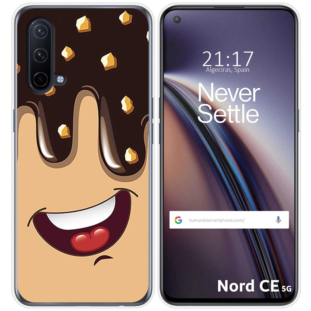 Funda Silicona para OnePlus Nord CE 5G diseño Helado Chocolate Dibujos