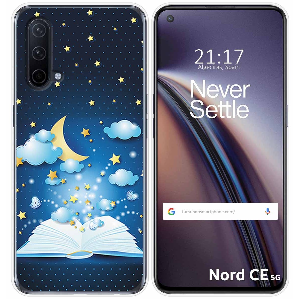 Funda Silicona para OnePlus Nord CE 5G diseño Libro Cuentos Dibujos
