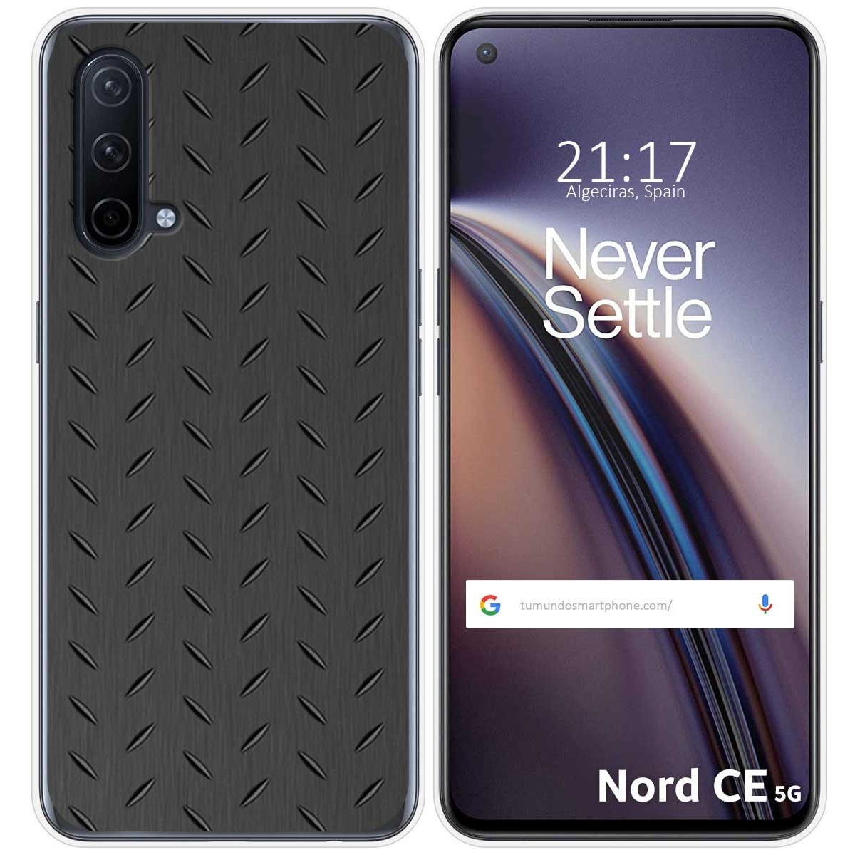 Funda Silicona para OnePlus Nord CE 5G diseño Metal Dibujos