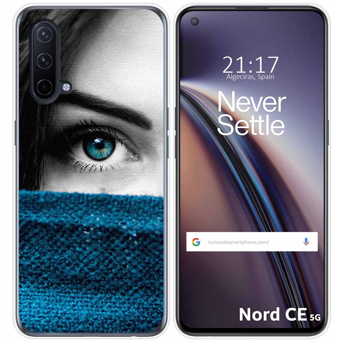 Funda Silicona para OnePlus Nord CE 5G diseño Ojo Dibujos