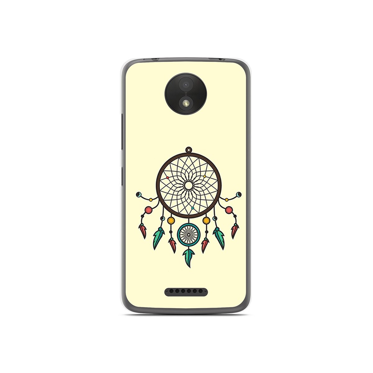 Funda Gel Tpu para Motorola Moto C Plus Diseño Atrapasueños Dibujos